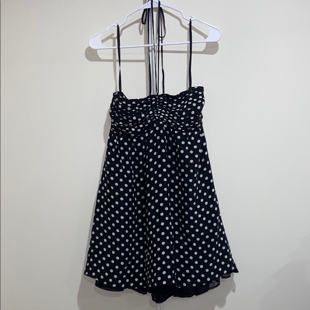 Alice + Olivia Polka Dot Silk Dress